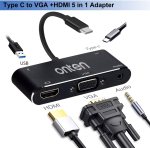 Onten USB C to HDMI VGA Adapter (5-in-1) - Image 2
